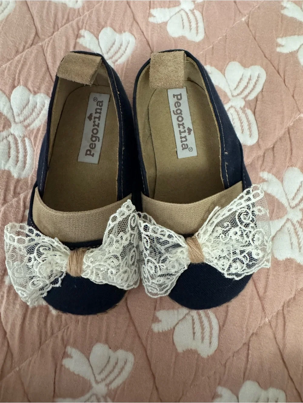 Pegorina Mary-Jane navy baby shoes - Size